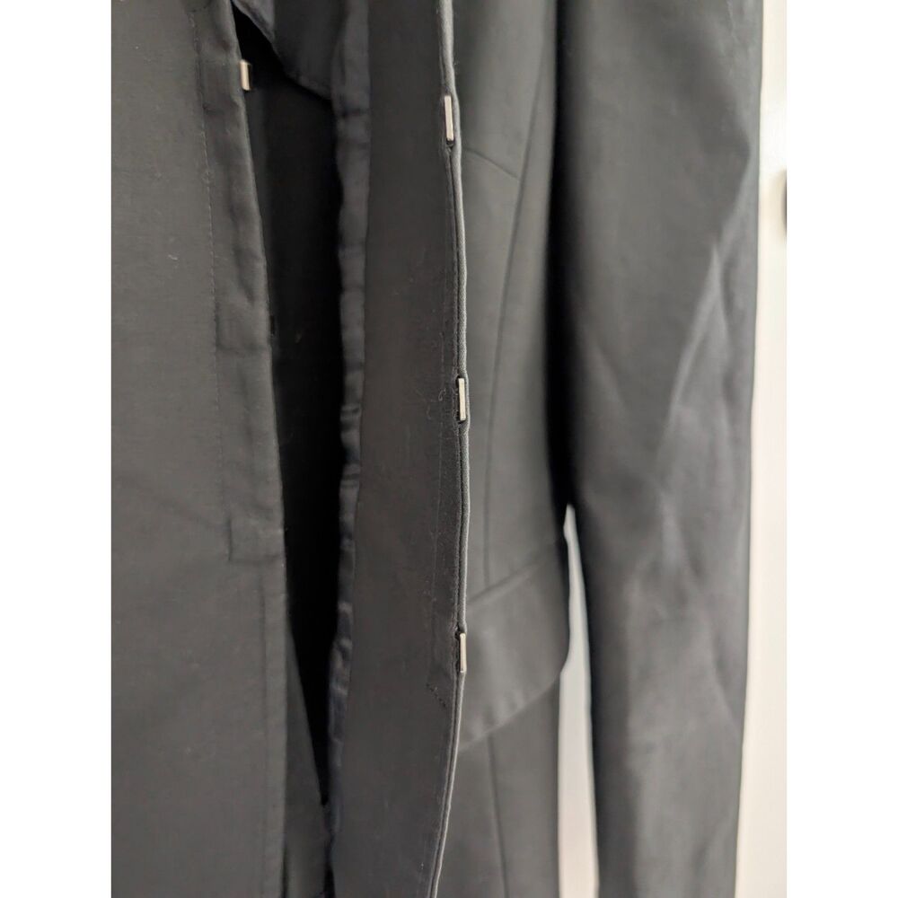 Lafayette 148 Black Tailored Blazer Size 8 Luxury Minimalist Career Quiet Luxury - Picture 8 of 12